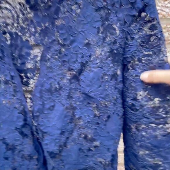 Vintage Blue Lace Jacket - Picture 9 of 9